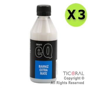 ACC. EQ BARNIZ EXTRA MATE 250 CC X 3 UNIDADES